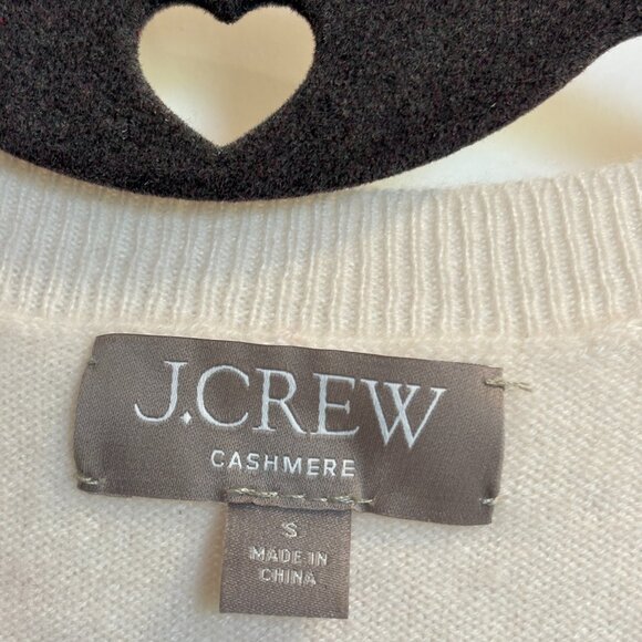 J.Crew Cashmere Short-Sleeve Sweater - Size Small - Cream Ivory - Picture 2 of 9